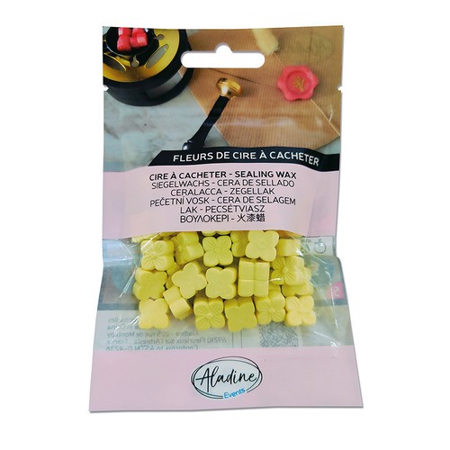 Cire cacheter jaune - -,