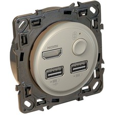 Legrand 067374 Media Hub Light Céliane - finition titane