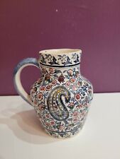 Pichet en Faience de Gien Décor Cachemire 1938