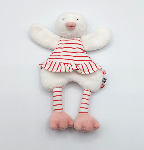 Doudou plat canard - , blanc