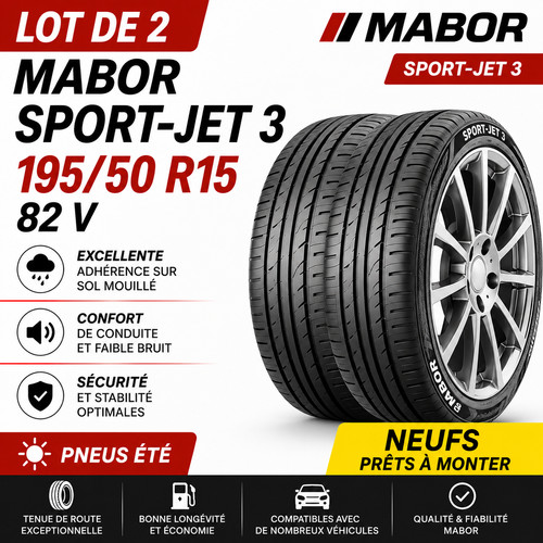 Lot pneus 195 - 2, 15