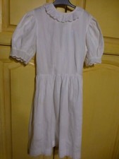 blanche robe fillette 8-10