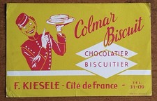 ❤️ RARE ANCIEN BEAU BUVARD  BISCUITS BISCUITERIE DESSERT ÉPICERIE GROOM 