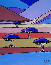 Artiste B . JOST acrylique 2025 carton entoilé 30 x 24 Artmajeur côte AKOUN