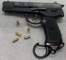 Pistolet QSZ 92-9 Noir (Echelle 1:3) + 5 munitions + Porte clé - Version Boite