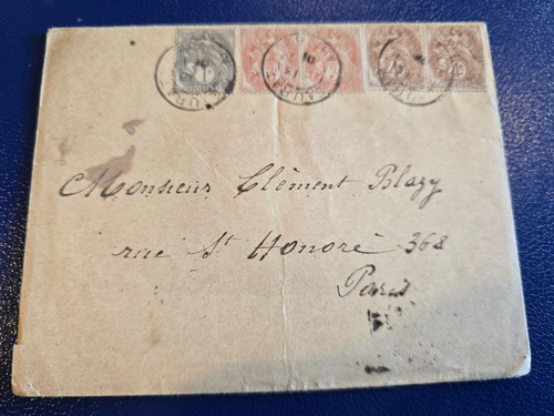 Timbre france lettre - timbre,