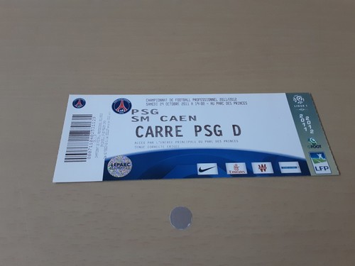 Ticket match psg caen - psg, sm