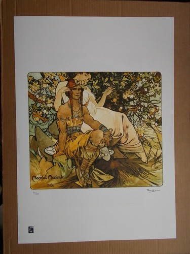 Sérigraphie alfons mucha - sérigraphie, ,