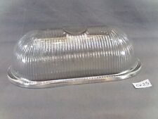 Ancien verre abat jour de lampe de cour, écurie, coursive, extérieure (CV25)