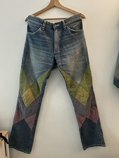 N.HOOLYWOOD × Wrangler collab patchwork washed bootcut jeans - size M