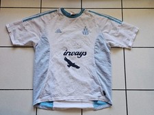 Ancien Maillot De L'olympique De Marseille Khalifa Airways En Mauvaise État