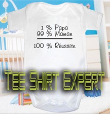 BODY BB HUMOUR Bebe maman papa idée Cadeau Naissance tetine biberon