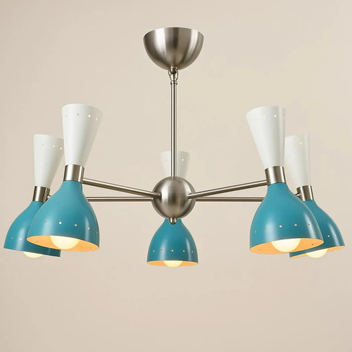 Lustre moderne laiton 10 - lustre, en