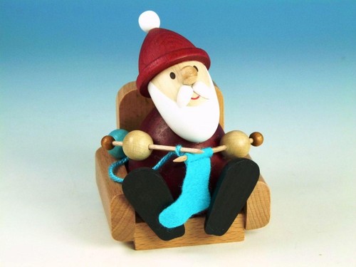 Figurine bois père noël - en,