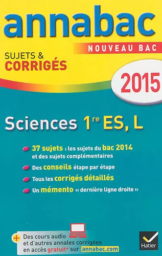 Annales annabac 2015 sciences - annales,
