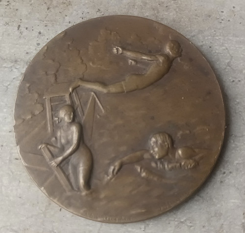 Médaille bronze natation - bronze,