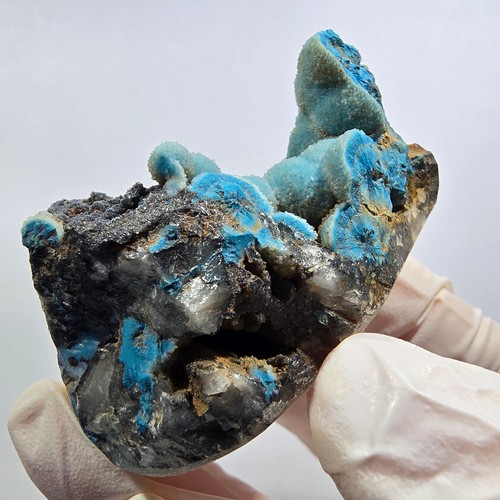 Rare shattuckite sphérique - , à