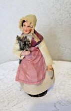 Doll Hanmade Santon Provence habillé Femme coupeuse lavande  LAGARRIGUE 21 cm