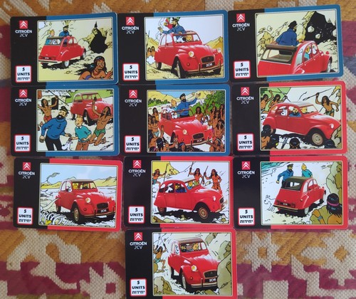 Telecartes tintin citroën - 10,