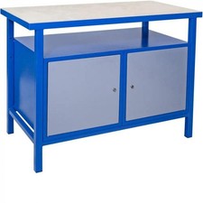 Établi P 1200 TT - 120 cm - 2 portes - 4 étagères Güde G40924