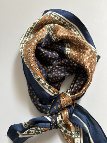 Foulard soie vintage - en,