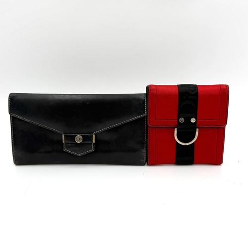 Portefeuille dior toile cuir - portefeuille,