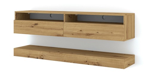 Meuble duo 160 suspendu - tv, cm