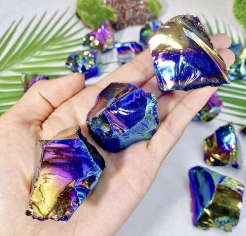 Cristal obsidienne aura - cristal,