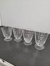 4 verres semi cristal liqueur