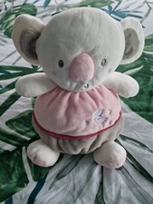Doudou peluche koala Rondoudou rose gris Gipsy 24 Cm
