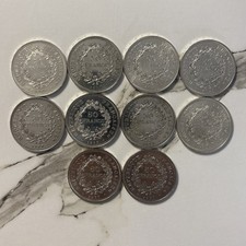 Lot De 10 Pièces De 50 Francs Hercules 1977 Argent 300 Grammes (lot 6)