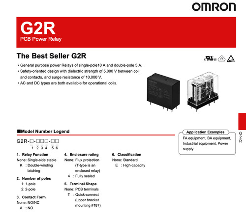 Omron g2r series relais - g2r,