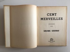 cent merveilles choisies par SACHA GUITRY Raoul Solar 1954 album art relié