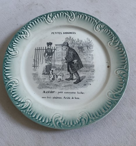 Assiette parlante ancienne - assiette,