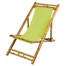 Chaise Longue En Bambou Verte