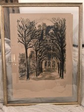 Tableau Épreuve d artiste technique mixte , signée et datée 1954