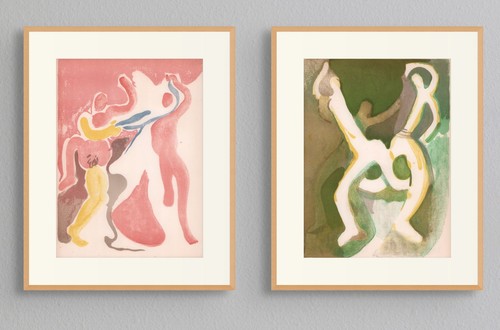 Abstract lithograph set - abstract,