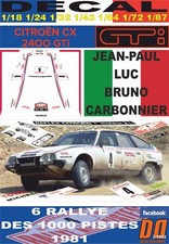 DECAL CITROEN CX 2400 GTI J-P