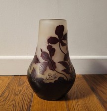 Vase Gallé piriforme - Décor