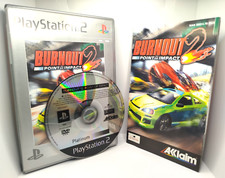 ✅Burnout 2 Point Of Impact Ps2 Jeu Platinum Game Playstation 2 FR TBE CIB OVP