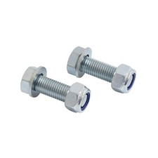 Lot de 2 vis de fixation chape d'attelage et rotule - Taille Filetage 50 mm