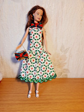 Robe de Noël  motifs houx et