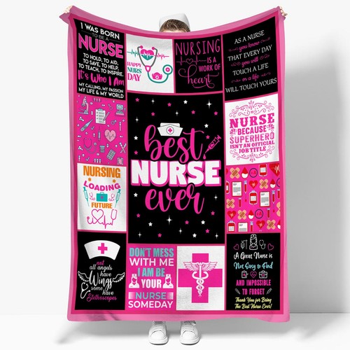 Pink nurse blanket women men - pink,