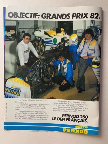 Publicite 1982 moto pernod - 1982,