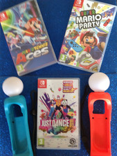 Nintendo Switch Games (Super Mario Party)mario tennis) (just dance 2019) (support