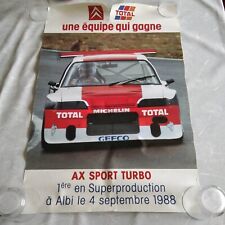 Affiche ancienne Garage CITROEN AX SPORT TURBO 1988 – 40 x 60 cm [2]