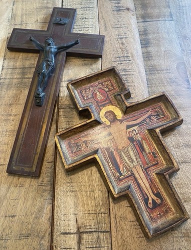 Lot crucifix bois christ - lot, :