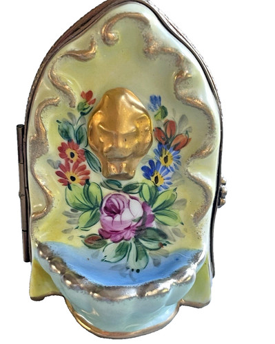 Boîte bénitier porcelaine - bénitier,