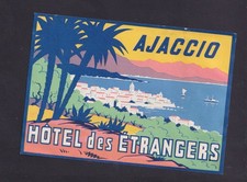 Ancienne étiquette bagage