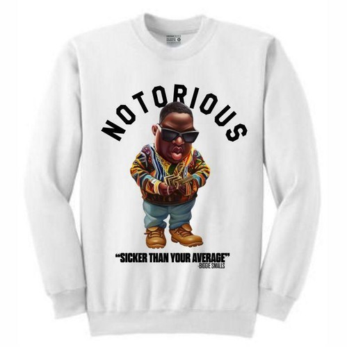 Nouveau sweat crew blanc retro - nouveau,